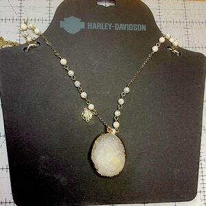Harley Davidson Crystal Necklace